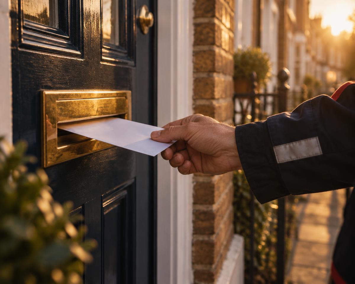 Acquire: A letter through the door of a new home